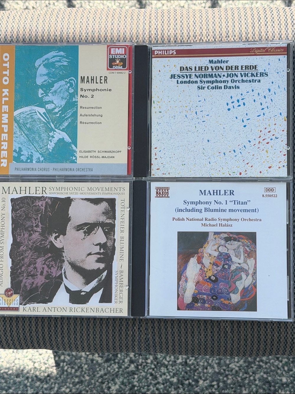 Mahler Symphony CDs - Assorted Classical Recordings : Set Of 4 CD’s
